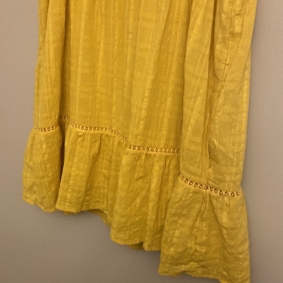 ⭐️Knox Rose Mustard Yellow Flutter Sleeves Mini Dress size XXL - Picture 8 of 12